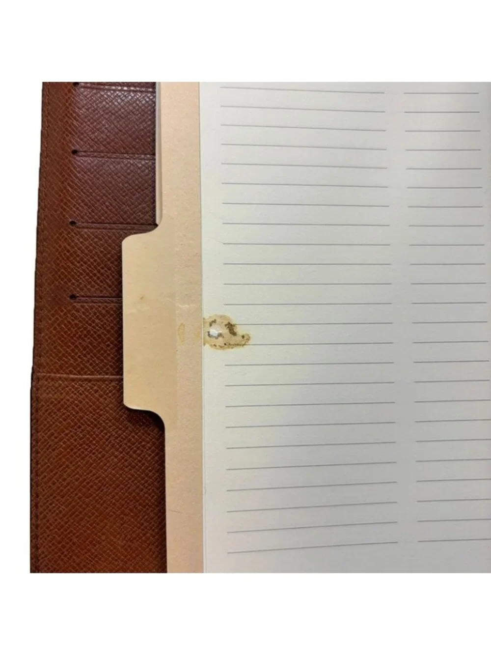 Louis Vuitton Monogram Agenda System Planner Brown Leather